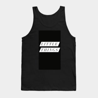 Little Things Black design Tank Top